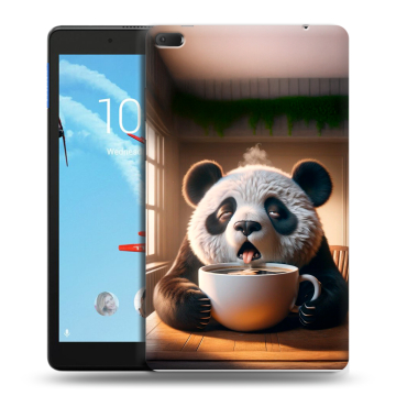 Силиконовый чехол на Lenovo Tab E8 с принтом смешная панда