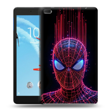 Силиконовый чехол на Lenovo Tab E8 с принтом Spiderman Человек паук