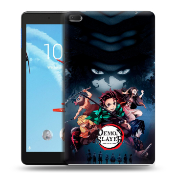 Силиконовый чехол на Lenovo Tab E8 с принтом Demon Slayer Клинок рассекающий демонов Силиконовый чехол на Lenovo Tab E8 с принтом Demon Slayer Клинок рассекающий демонов