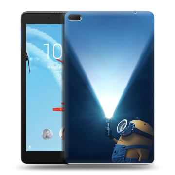 Силиконовый чехол на Lenovo Tab E8 с принтом Миньоны