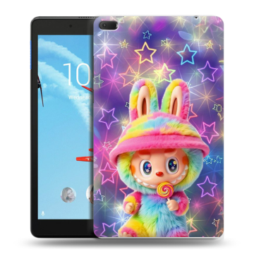 Силиконовый чехол на Lenovo Tab E8 с принтом Labubu Лабубу
