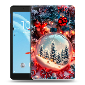Силиконовый чехол на Lenovo Tab E8 с принтом Новый год