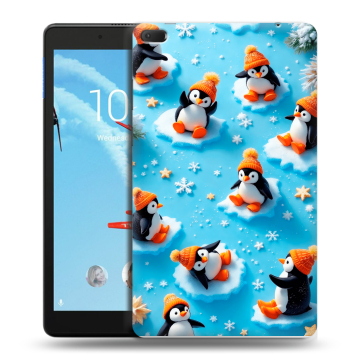 Силиконовый чехол на Lenovo Tab E8 с принтом Новый год