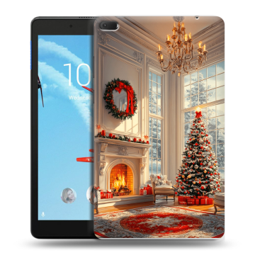 Силиконовый чехол на Lenovo Tab E8 с принтом Новый год