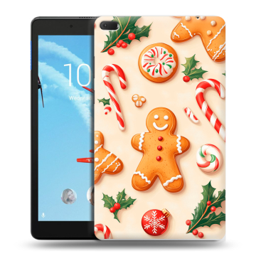 Силиконовый чехол на Lenovo Tab E8 с принтом Новый год
