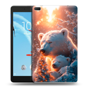 Силиконовый чехол на Lenovo Tab E8 с принтом Новый год Силиконовый чехол на Lenovo Tab E8 с принтом Новый год
