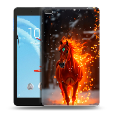 Силиконовый чехол на Lenovo Tab E8 с принтом Новый год Силиконовый чехол на Lenovo Tab E8 с принтом Новый год