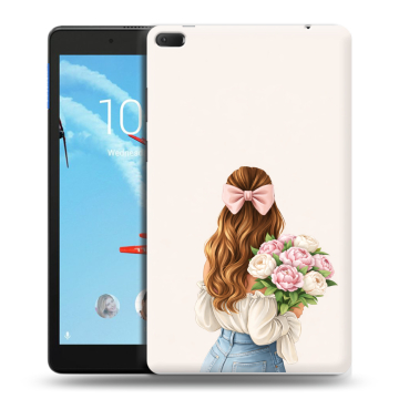 Силиконовый чехол на Lenovo Tab E8 с принтом женский