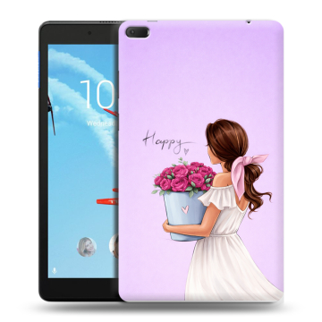 Силиконовый чехол на Lenovo Tab E8 с принтом женский