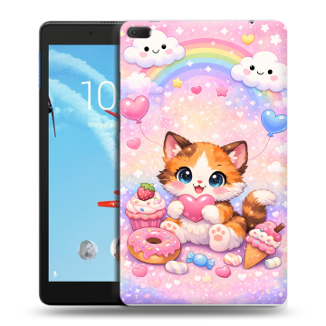 Силиконовый чехол на Lenovo Tab E8 с принтом для девочек