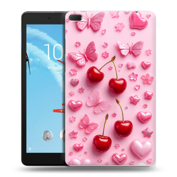 Силиконовый чехол на Lenovo Tab E8 с принтом для девочек
