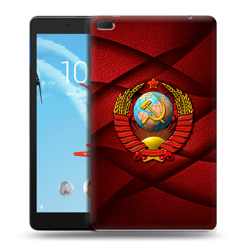 Силиконовый чехол на Lenovo Tab E8 с принтом Герб СССР Силиконовый чехол на Lenovo Tab E8 с принтом Герб СССР