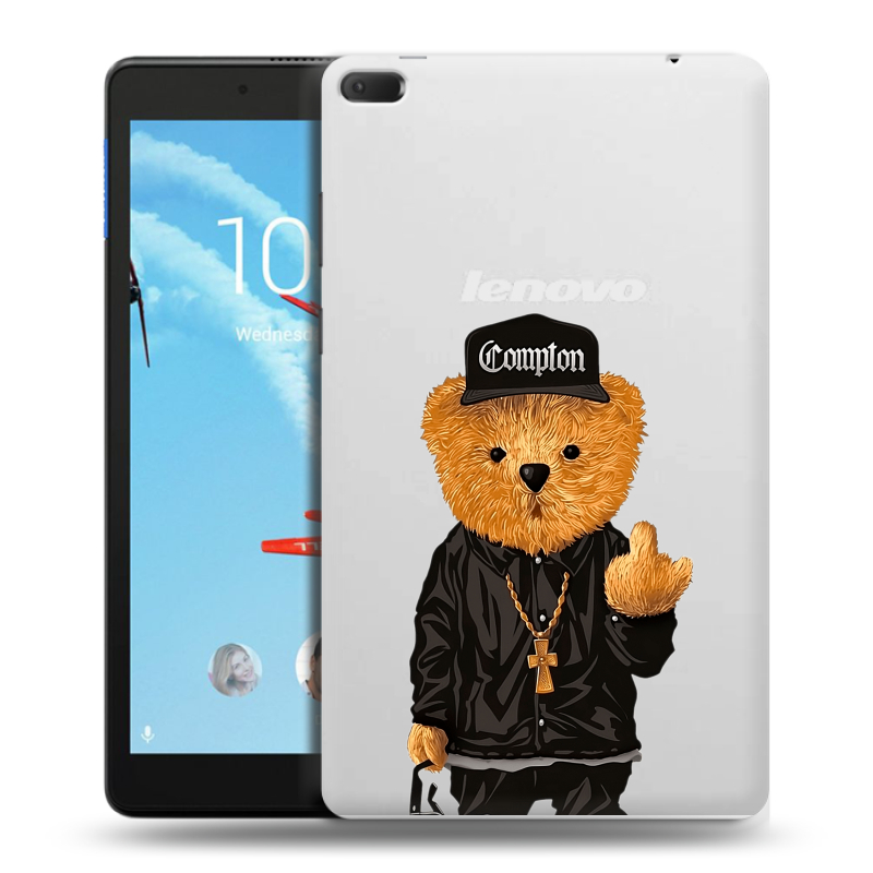 Силиконовый чехол на Lenovo Tab E8 с принтом Плюшевый медведь Силиконовый чехол на Lenovo Tab E8 с принтом Плюшевый медведь