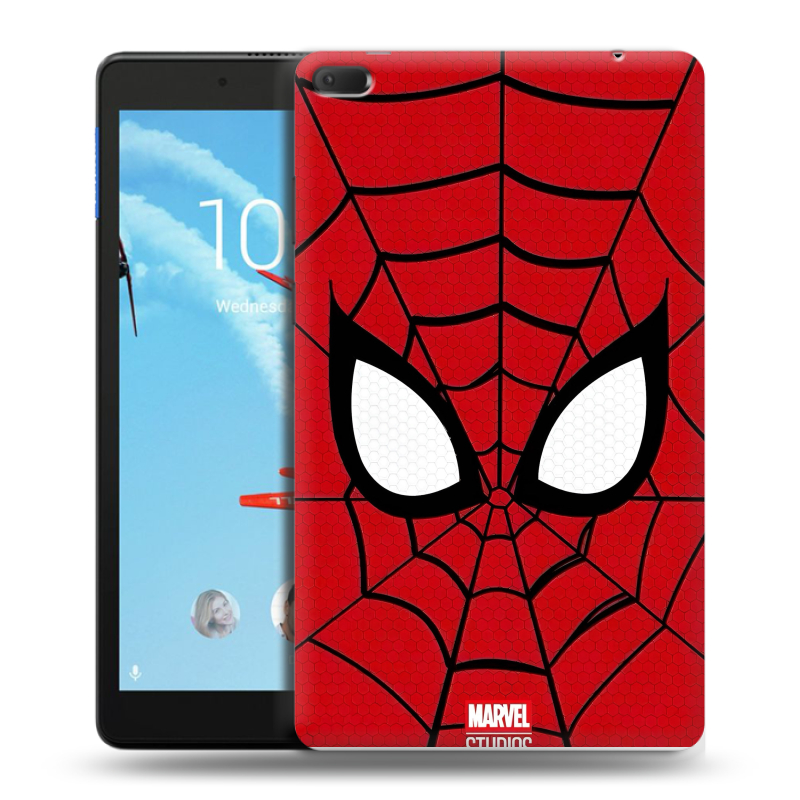 Силиконовый чехол на Lenovo Tab E8 с принтом человек паук spiderman Силиконовый чехол на Lenovo Tab E8 с принтом человек паук spiderman