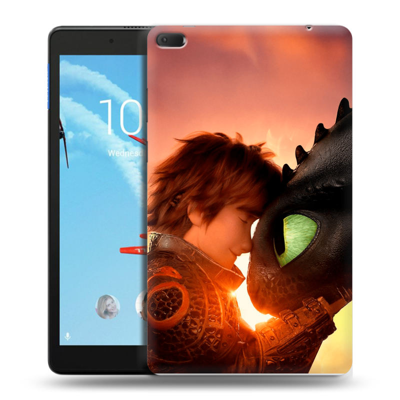 Силиконовый чехол на Lenovo Tab E8 с принтом Как приручить дракона Силиконовый чехол на Lenovo Tab E8 с принтом Как приручить дракона