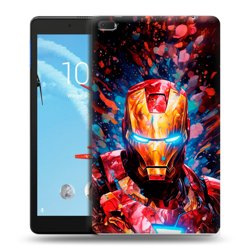 Силиконовый чехол на Lenovo Tab E8 с принтом Железный человек Ironman Силиконовый чехол на Lenovo Tab E8 с принтом Железный человек Ironman