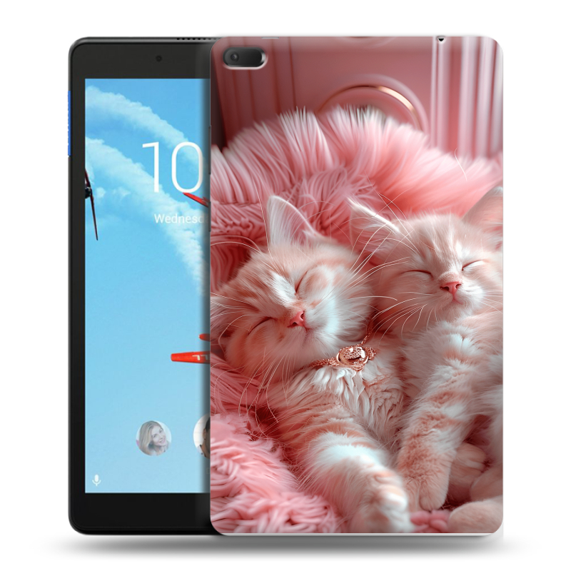 Силиконовый чехол на Lenovo Tab E8 с принтом котята котики Силиконовый чехол на Lenovo Tab E8 с принтом котята котики
