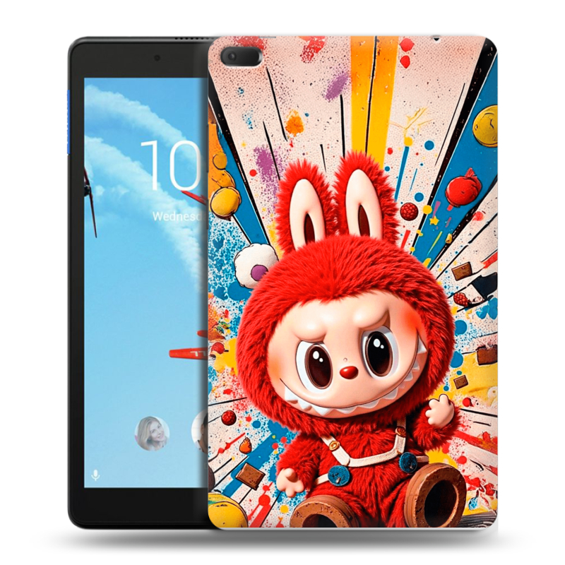 Силиконовый чехол на Lenovo Tab E8 с принтом Labubu Лабубу Силиконовый чехол на Lenovo Tab E8 с принтом Labubu Лабубу
