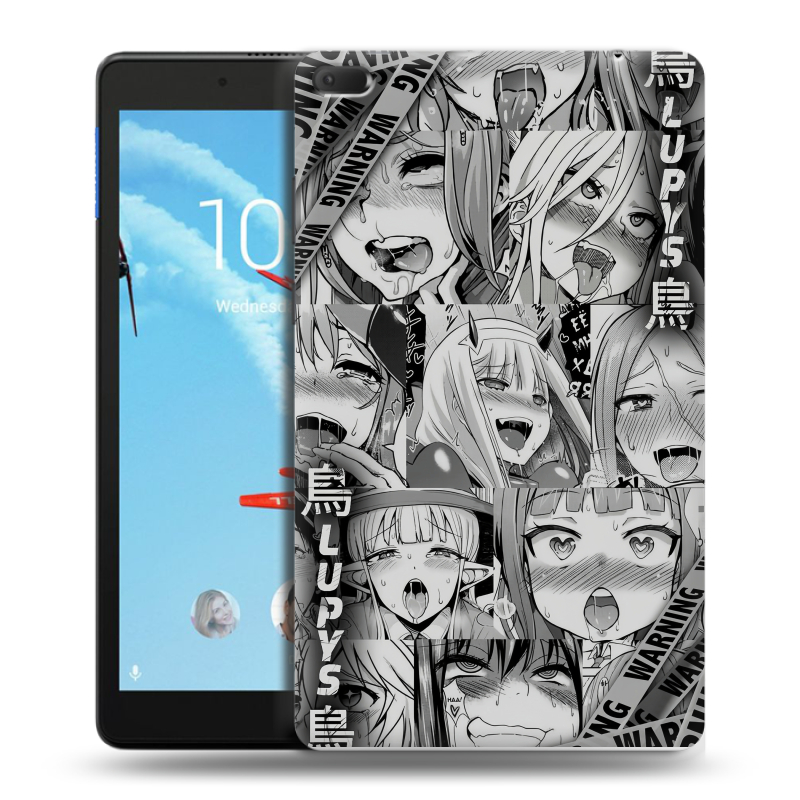 Силиконовый чехол на Lenovo Tab E8 с принтом Ahegao Ахегао Аниме Силиконовый чехол на Lenovo Tab E8 с принтом Ahegao Ахегао Аниме