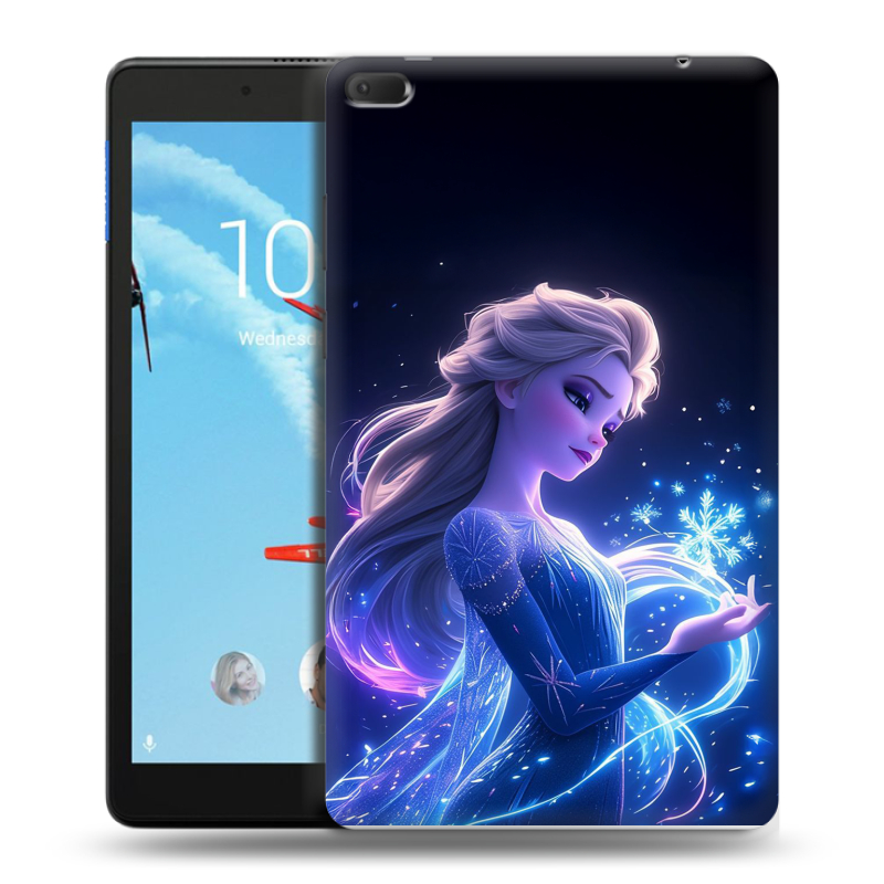 Силиконовый чехол на планшета Lenovo Tab E8 с принтом Холодное сердце Frozen Силиконовый чехол на планшета Lenovo Tab E8 с принтом Холодное сердце Frozen