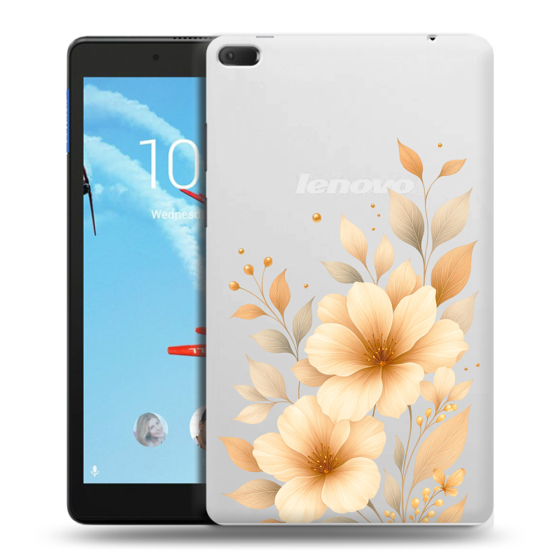 Силиконовый чехол на Lenovo Tab E8 с принтом для девушки Силиконовый чехол на Lenovo Tab E8 с принтом для девушки
