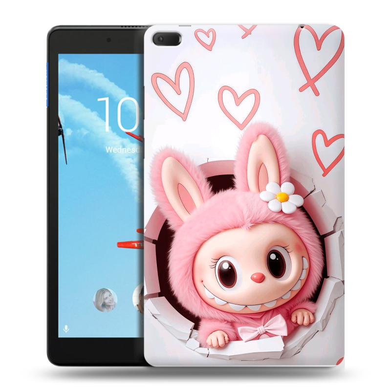 Силиконовый чехол на Lenovo Tab E8 с принтом Labubu Лабубу Силиконовый чехол на Lenovo Tab E8 с принтом Labubu Лабубу