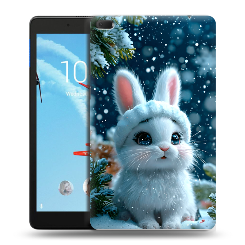 Силиконовый чехол на Lenovo Tab E8 с принтом Новый год Силиконовый чехол на Lenovo Tab E8 с принтом Новый год