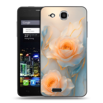 Пластиковый чехол на Alcatel One Touch Idol Ultra с принтом Женский