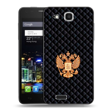 Пластиковый чехол на Alcatel One Touch Idol Ultra с принтом Герб России принт Пластиковый чехол на Alcatel One Touch Idol Ultra с принтом Герб России принт