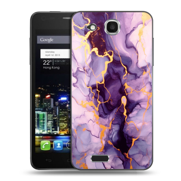 Пластиковый чехол на Alcatel One Touch Idol Ultra с принтом Мрамор Пластиковый чехол на Alcatel One Touch Idol Ultra с принтом Мрамор