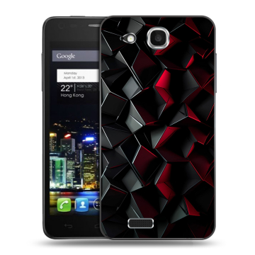 Пластиковый чехол на Alcatel One Touch Idol Ultra с принтом Абстракция Пластиковый чехол на Alcatel One Touch Idol Ultra с принтом Абстракция