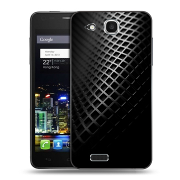 Пластиковый чехол на Alcatel One Touch Idol Ultra с принтом Текстура металла Пластиковый чехол на Alcatel One Touch Idol Ultra с принтом Текстура металла