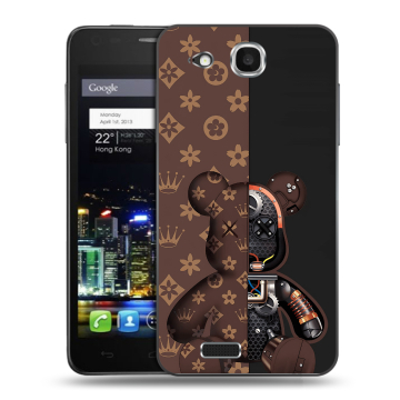 Пластиковый чехол на Alcatel One Touch Idol Ultra с принтом Луи робот Пластиковый чехол на Alcatel One Touch Idol Ultra с принтом Луи робот