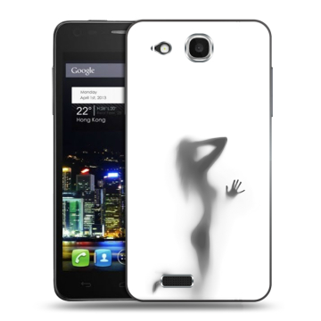 Пластиковый чехол на Alcatel One Touch Idol Ultra с принтом Силуэт Пластиковый чехол на Alcatel One Touch Idol Ultra с принтом Силуэт