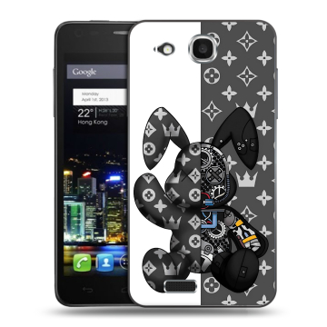 Пластиковый чехол на Alcatel One Touch Idol Ultra с принтом Луи робот Пластиковый чехол на Alcatel One Touch Idol Ultra с принтом Луи робот