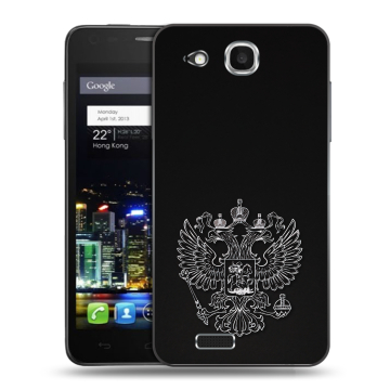 Пластиковый чехол на Alcatel One Touch Idol Ultra с принтом Герб России Пластиковый чехол на Alcatel One Touch Idol Ultra с принтом Герб России
