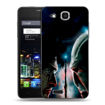 Пластиковый чехол на Alcatel One Touch Idol Ultra с принтом Гарри Поттер Harry Potter