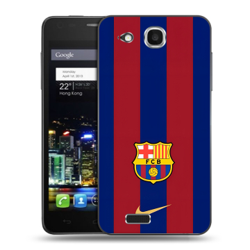 Пластиковый чехол на Alcatel One Touch Idol Ultra с принтом Барселона Barcelona Пластиковый чехол на Alcatel One Touch Idol Ultra с принтом Барселона Barcelona