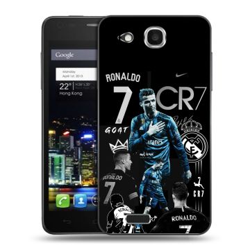 Пластиковый чехол на Alcatel One Touch Idol Ultra с принтом Реал Роналдо Пластиковый чехол на Alcatel One Touch Idol Ultra с принтом Реал Роналдо