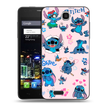 Пластиковый чехол на Alcatel One Touch Idol Ultra с принтом Лило и Стич Пластиковый чехол на Alcatel One Touch Idol Ultra с принтом Лило и Стич