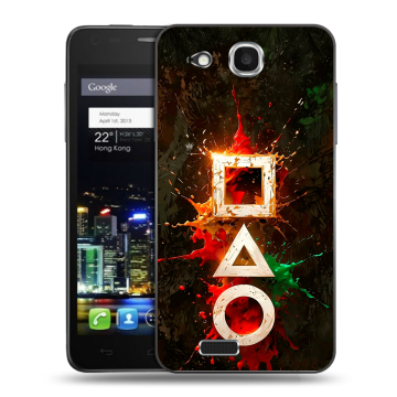 Пластиковый чехол на Alcatel One Touch Idol Ultra с принтом Squid Game Игра кальмара Пластиковый чехол на Alcatel One Touch Idol Ultra с принтом Squid Game Игра кальмара