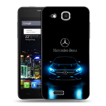 Пластиковый чехол на Alcatel One Touch Idol Ultra с принтом Mercedes Мерседес Пластиковый чехол на Alcatel One Touch Idol Ultra с принтом Mercedes Мерседес