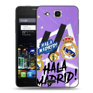 Пластиковый чехол на Alcatel One Touch Idol Ultra с принтом Real Madrid Реал Мадрид Пластиковый чехол на Alcatel One Touch Idol Ultra с принтом Real Madrid Реал Мадрид