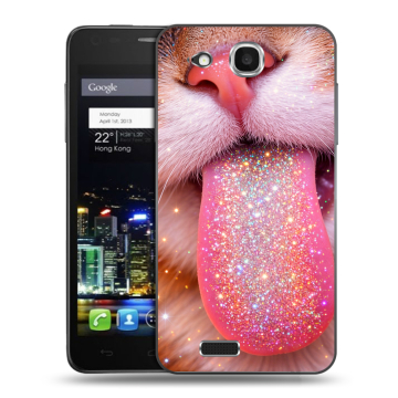 Пластиковый чехол на Alcatel One Touch Idol Ultra с принтом для девочек Пластиковый чехол на Alcatel One Touch Idol Ultra с принтом для девочек