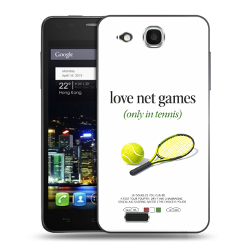 Пластиковый чехол на Alcatel One Touch Idol Ultra с принтом для девочек