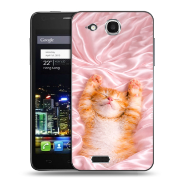 Пластиковый чехол на Alcatel One Touch Idol Ultra с принтом женский Пластиковый чехол на Alcatel One Touch Idol Ultra с принтом женский