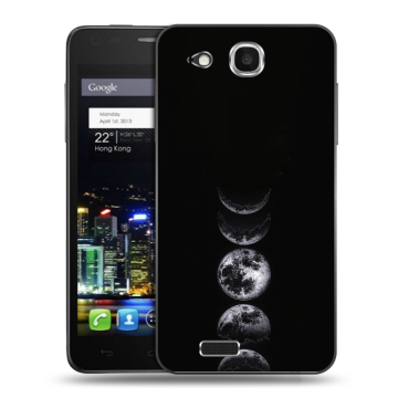Пластиковый чехол на Alcatel One Touch Idol Ultra с принтом женский Пластиковый чехол на Alcatel One Touch Idol Ultra с принтом женский