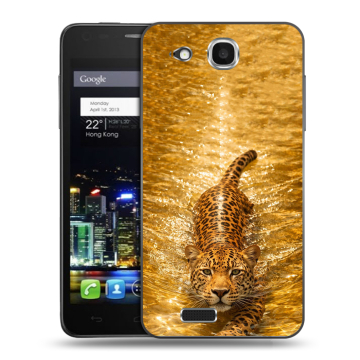 Пластиковый чехол на Alcatel One Touch Idol Ultra с принтом женский Пластиковый чехол на Alcatel One Touch Idol Ultra с принтом женский