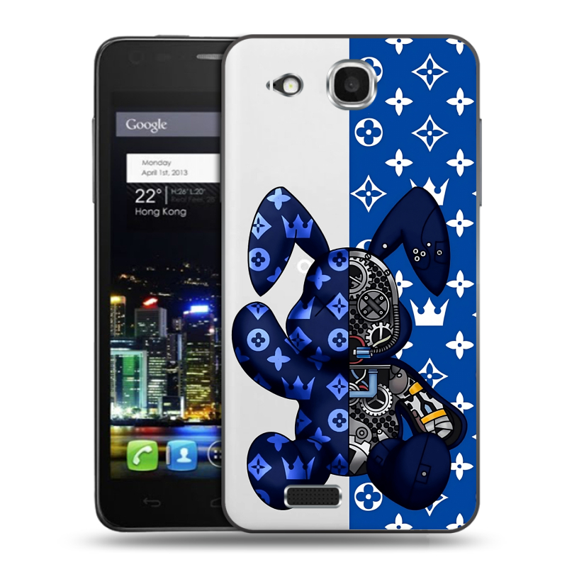 Пластиковый чехол на Alcatel One Touch Idol Ultra с принтом Луи робот Пластиковый чехол на Alcatel One Touch Idol Ultra с принтом Луи робот