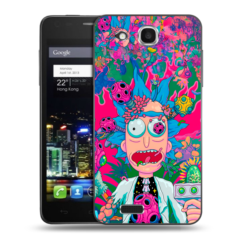 Пластиковый чехол на Alcatel One Touch Idol Ultra с принтом Рик и Морти Rick Morty Пластиковый чехол на Alcatel One Touch Idol Ultra с принтом Рик и Морти Rick Morty